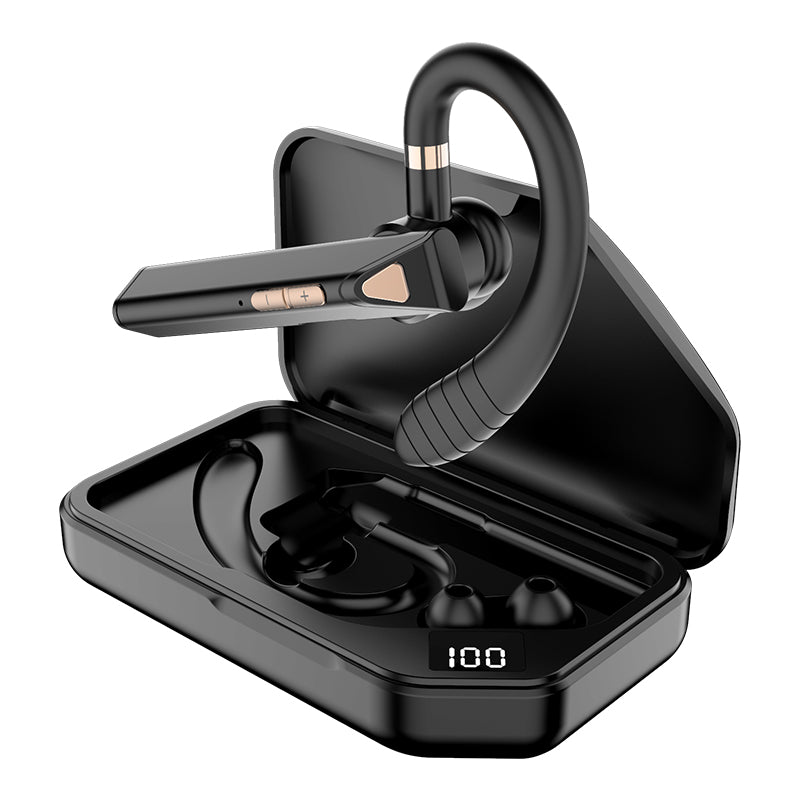K3 TWS Qualcomm Chip Business ENC Noise Reduction Single Ear Wireless Bluetooth Earhook Headset Stereo Music Calling Earphone with Charging Case K3 TWS Qualcomm Chip Business ENC Noise Reduction Single Ear Wireless Bluetooth Earhook Headset Stereo Music Calling Earphone with Charging Case